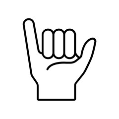 hand icon. outline icon