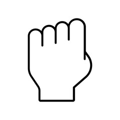 hand icon. outline icon