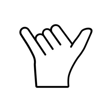 hand icon. outline icon