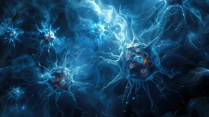 Evil germs in the body 