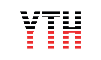 YTH three initial letter iconic line negative space minimal logo design vector template. monogram, abstract, wordmark, business, typography, minimalist, brand, company, flat, modern, unique, simple