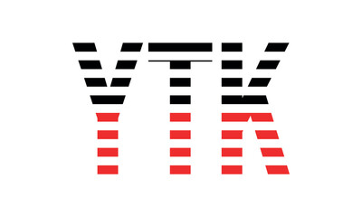 YTK three initial letter iconic line negative space minimal logo design vector template. monogram, abstract, wordmark, business, typography, minimalist, brand, company, flat, modern, unique, simple