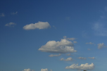 夏の青空と雲