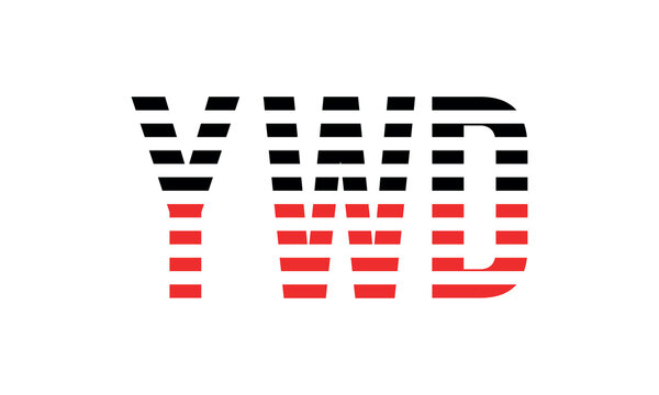 YWD three initial letter iconic line negative space minimal logo design vector template. monogram, abstract, wordmark, business, typography, minimalist, brand, company, flat, modern, unique, simple