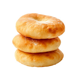 Yummy Fried dough bread. isolated on white background