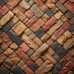 Brick Wall texture background. Generative AI 