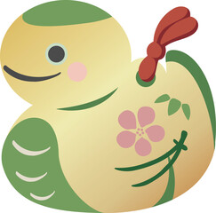 年賀状　年賀2025　土鈴　巳年　巳　蛇　へび年　お正月　かわいい　シンプル　イラスト素材