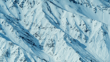 冬の白馬村　冠雪した北アルプス © RATM