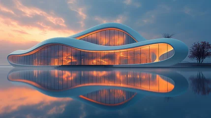Fensteraufkleber Helix-Brücke Modern Architects & Architecture in the Business World