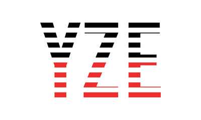 YZE three initial letter iconic line negative space minimal logo design vector template. monogram, abstract, wordmark, business, typography, minimalist, brand, company, flat, modern, unique, simple
