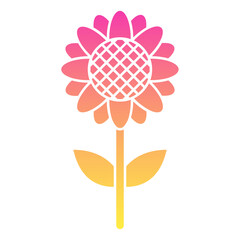 Sunflower Flat Gradient Style