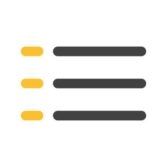 Obraz premium view list Flat icon