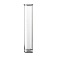 A blank glass test tube isolated on transparent background, png