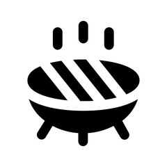 barbecue glyph icon