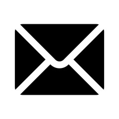 email glyph icon - obrazy, fototapety, plakaty