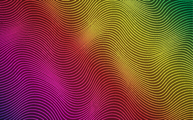 Abstract multicolored wavy lines background