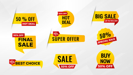 Discount Sale Banner vector template. special offer, big sale, final sale, flash sale background. Discount Promotion marketing poster design for web and Social.