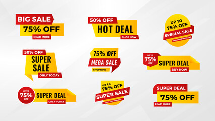 Discount Sale Banner vector template. special offer, big sale, final sale, flash sale background. Discount Promotion marketing poster design for web and Social.