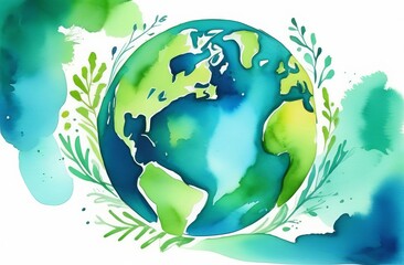 Naklejka premium Earth Day illustration