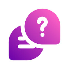 question gradient icon