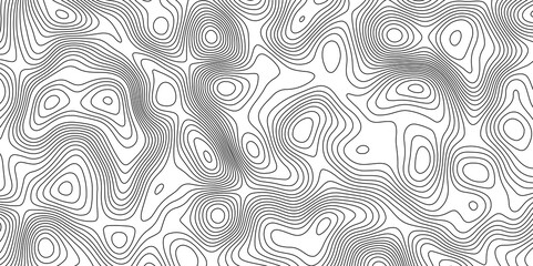 Natural printing illustrations of maps. Topographic Map in Contour Line Light Topographic Black-white background from Ocean toper Line topography map contour background, geographic grid.