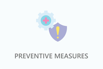 Preventive Measures icon or logo sign symbol vector illustration
