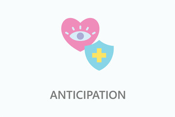 Anticipation icon or logo sign symbol vector illustration