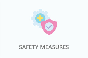 Safety Measures icon or logo sign symbol vector illustration