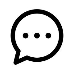 chat bubble line icon - obrazy, fototapety, plakaty