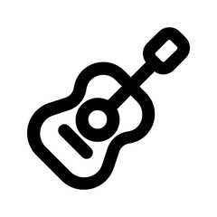 guitar line icon