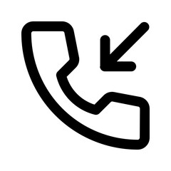 incoming call line icon