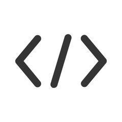 coding outline color icon