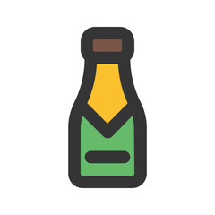 champagne outline color icon