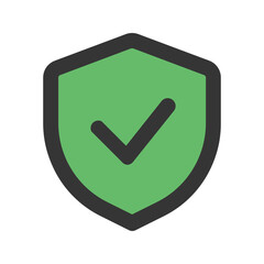 security outline color icon