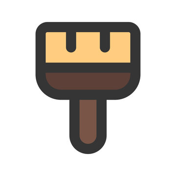 recommend clip art: paint brush outline color icon
