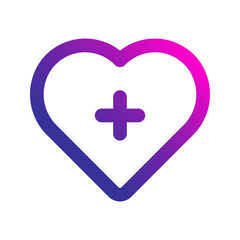 Obraz premium healthy gradient icon