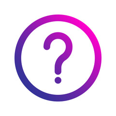 question gradient icon