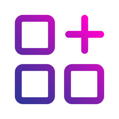 Fototapeta premium category gradient icon