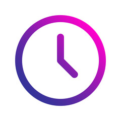 clock gradient icon