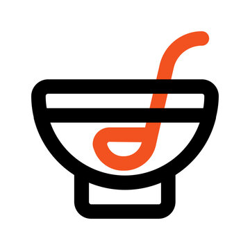 recommend clip art: punch bowl outline color icon