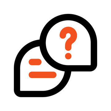 recommend clip art: question outline color icon