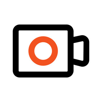 recommend clip art: video outline color icon