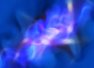Abstract blue wave blurry background