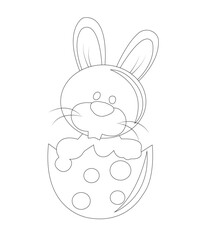 Easter coloring page for kids