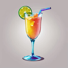 Cute Drink Cartoon Design Very Cool