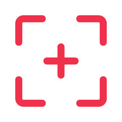 Obraz premium focus outline fill icon