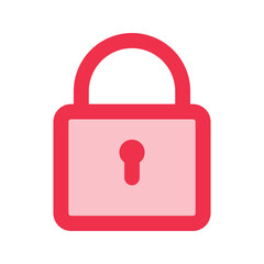 lock outline fill icon