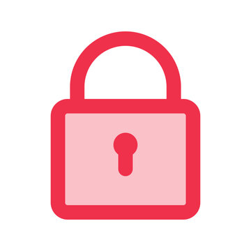 recommend clip art: lock outline fill icon