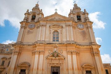 St Paul's Cathedral - Mdina Old City - Malta