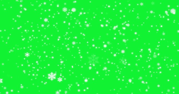 4K Particle background Green Screen